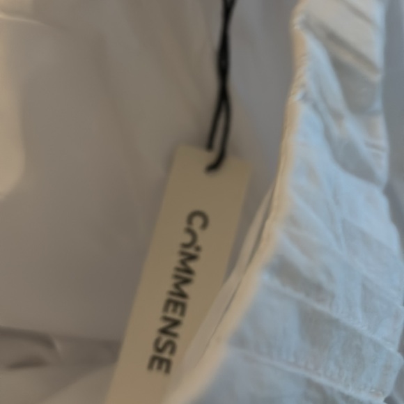 COMMENSE White Pleated Strapless Pleated Top NEW With Ticket - Picture 8 of 8